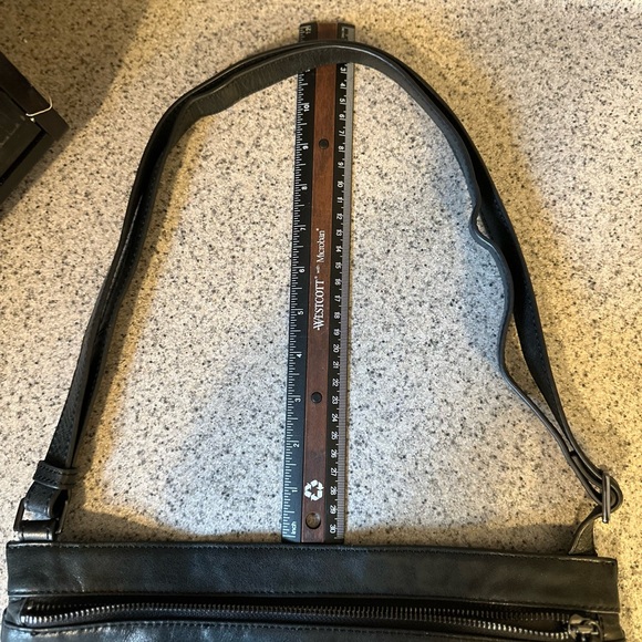 Margot All Black Leather Purse, Handbag - Picture 10 of 12